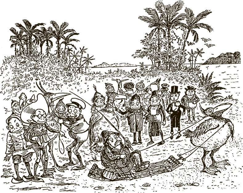 Иллюстрация к книге — Приключения Мурзилки и маленьких человечков [i_340.jpg]