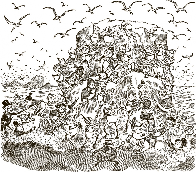 Иллюстрация к книге — Приключения Мурзилки и маленьких человечков [i_361.jpg]