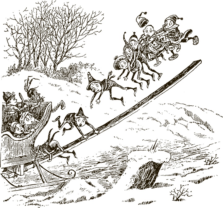 Иллюстрация к книге — Приключения Мурзилки и маленьких человечков [i_393.jpg]