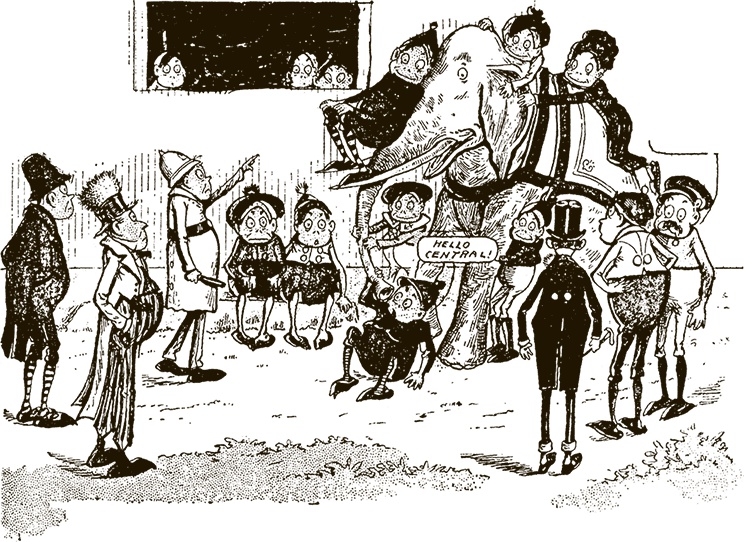 Иллюстрация к книге — Приключения Мурзилки и маленьких человечков [i_448.jpg]