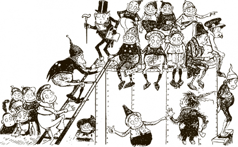 Иллюстрация к книге — Приключения Мурзилки и маленьких человечков [i_460.jpg]