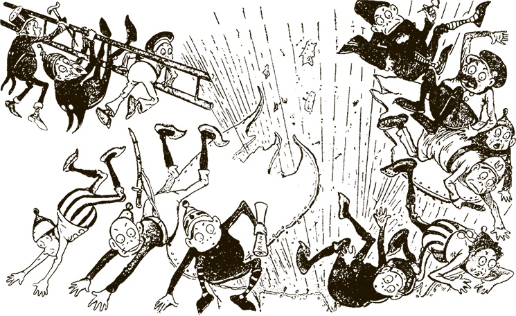 Иллюстрация к книге — Приключения Мурзилки и маленьких человечков [i_461.jpg]