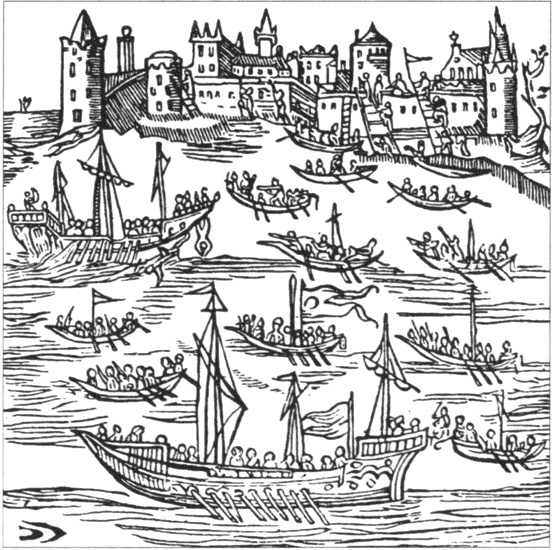 Иллюстрация к книге — За три моря за зипунами [i_018.jpg]