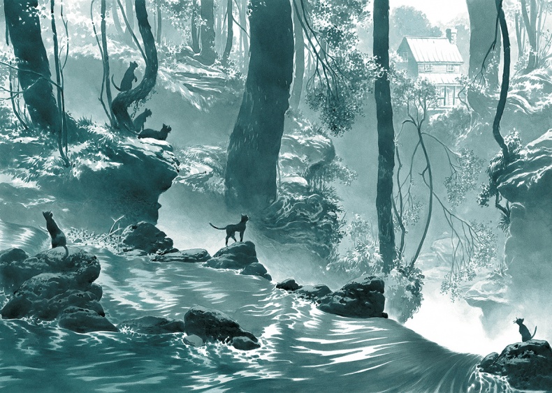 Иллюстрация к книге — Кошки Дремучего леса [i_001.jpg]