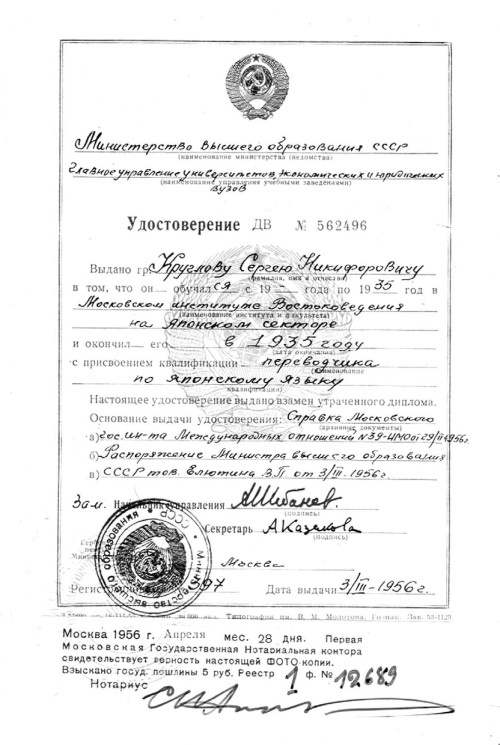 Иллюстрация к книге — Сергей Круглов. Два десятилетия в руководстве органов госбезопасности и внутренних дел СССР [i_002.jpg]