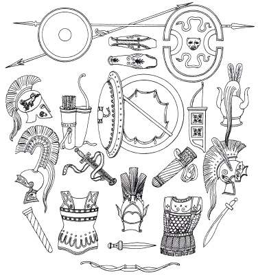 Иллюстрация к книге — Эволюция оружия. От каменной дубинки до гаубицы [i_040.jpg]