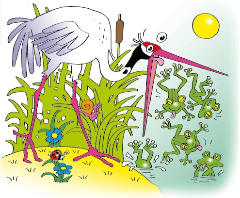 Иллюстрация к книге — Журавль и дюжина зелёных лягушат [i_006.jpg]