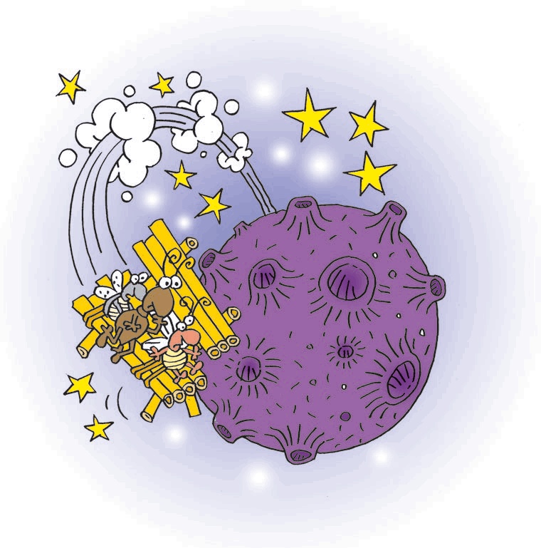 Иллюстрация к книге — Три козявки, фиолетовый козёл и тётя Фрося [i_002.jpg]