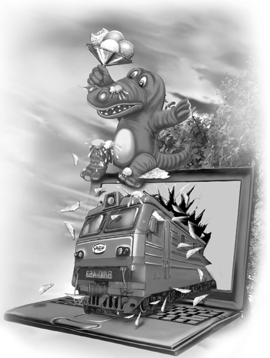 Иллюстрация к книге — Банда синего крокодила [_1.jpg]