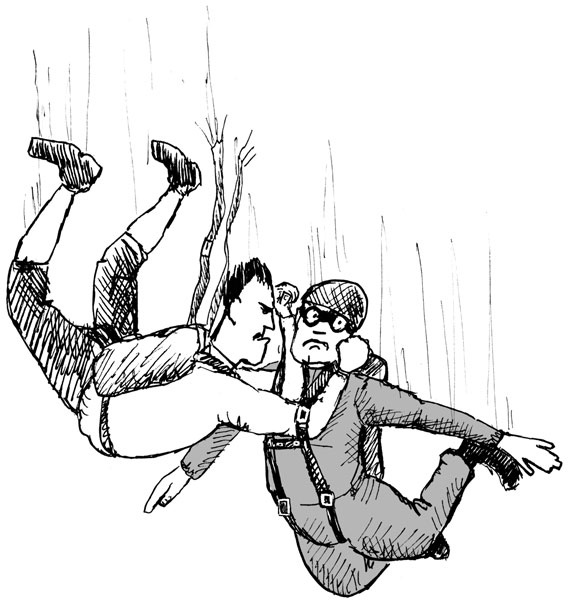 Иллюстрация к книге — Всегда готов! Курс выживания в экстремальных условиях для современных мужчин [_25parachute.jpg]