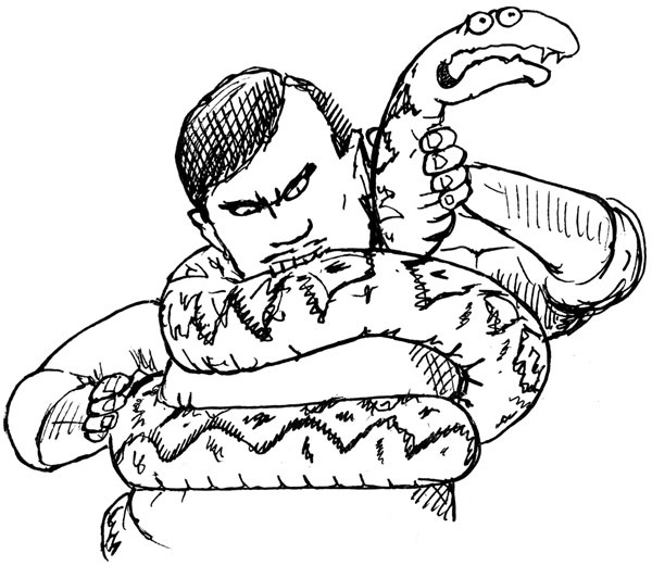 Иллюстрация к книге — Всегда готов! Курс выживания в экстремальных условиях для современных мужчин [_38snakebite.jpg]