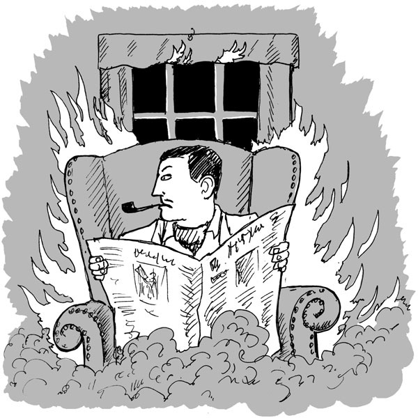 Иллюстрация к книге — Всегда готов! Курс выживания в экстремальных условиях для современных мужчин [_40housefire.jpg]