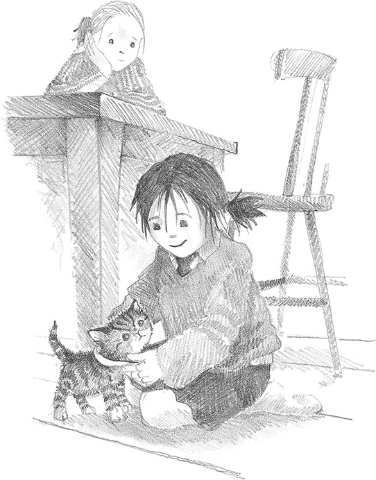 Иллюстрация к книге — Котёнок Снежинка, или Зимнее волшебство [i_003.jpg]