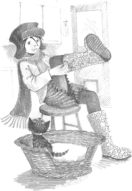 Иллюстрация к книге — Котёнок Снежинка, или Зимнее волшебство [i_009.jpg]