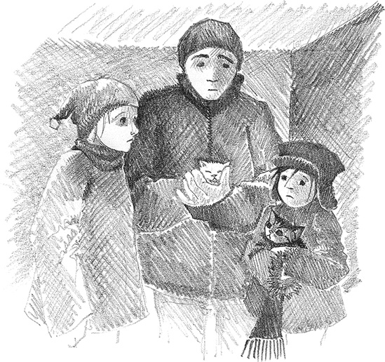 Иллюстрация к книге — Котёнок Снежинка, или Зимнее волшебство [i_034.jpg]