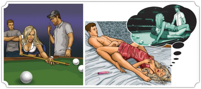 Иллюстрация к книге — Тайны замочной скважины. Часть № 2. 25 сценариев для пар, желающих сохранить страсть в Любви [i_026.jpg]