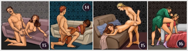 Иллюстрация к книге — Секс-каталог «Забавы в гостиной». Для тех, кому тесно в спальне. 60 разнообразных поз для стола, стула, дивана и кресла [i_038.jpg]