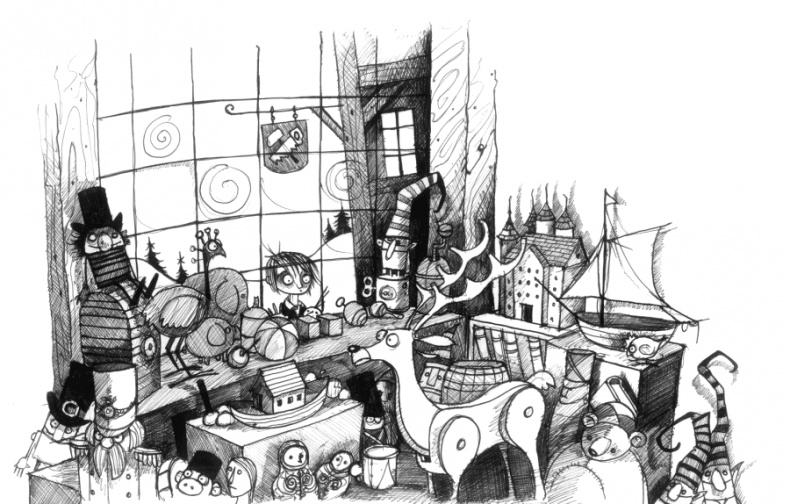 Иллюстрация к книге — Мальчик по имени Рождество [number2a.jpg]