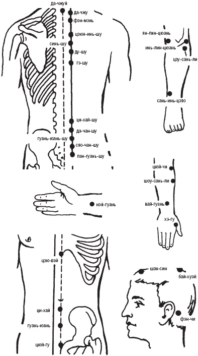 Иллюстрация к книге — Лечебные точки организма. Снимаем боли в суставах и мышцах, укрепляем кожу, вены, сон и иммунитет [_30.jpg]