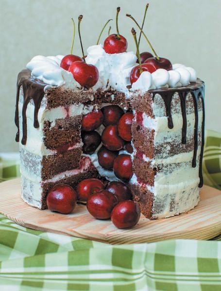 Иллюстрация к книге — Торты с сюрпризом. Шоколадные, сливочные, кофейные, желейные, ореховые, фруктовые [_077_2.jpg]