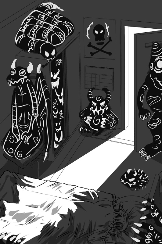 Иллюстрация к книге — Монстры под кроватью: Как помочь ребенку победить любые страхи [i_001.jpg]