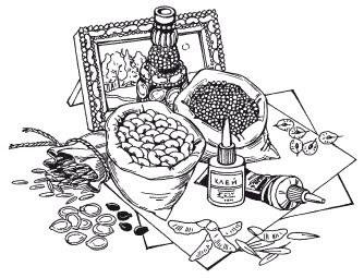 Иллюстрация к книге — Мозаика из крупы и семян [i_018.jpg]