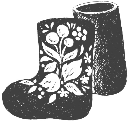 Иллюстрация к книге — Украшаем обувь сами. Валенки, сапоги, угги, туфли, тапочки [i_006.jpg]