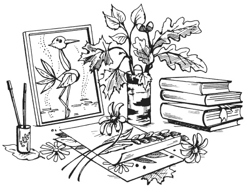 Иллюстрация к книге — Поделки из засушенных цветов и листьев [i_002.jpg]