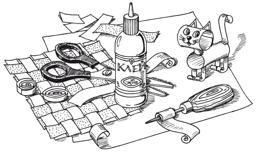 Иллюстрация к книге — Поделки из бумаги, игрушки, сувениры и подарки [i_001.jpg]