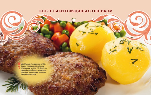 Иллюстрация к книге — Котлеты, рулеты, запеканки, заливные блюда из мяса, рыбы и овощей [i_001.jpg]