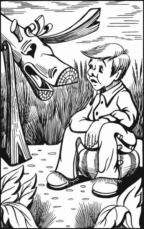 Иллюстрация к книге — Джон Нил. Дженни Джик в Стране Оз. Лаймен Фрэнк Баум. Королева Зикси из страны Икс [i_074.jpg]