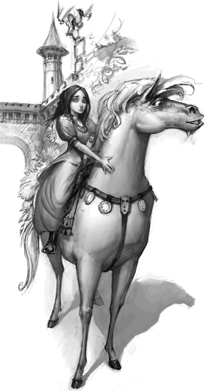 Иллюстрация к книге — Как стать героем [_01ellaonhorse.jpg]