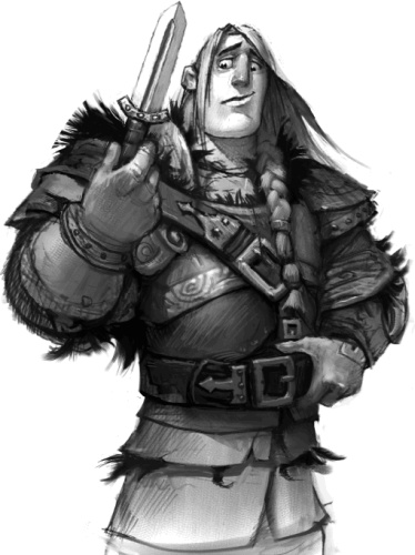 Иллюстрация к книге — Как стать героем [_12gustovtinysword2.jpg]