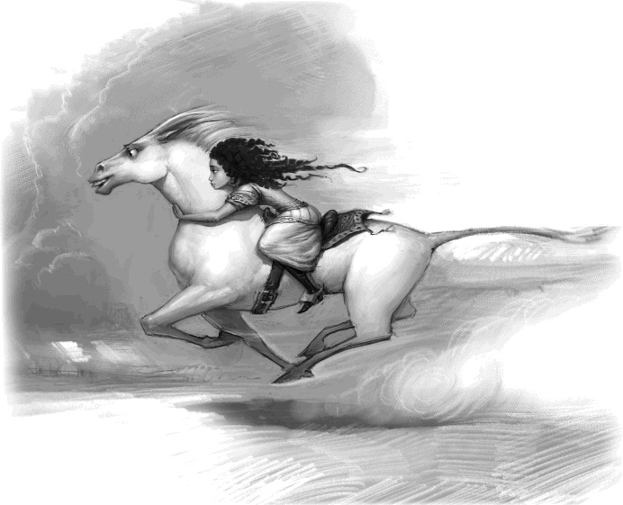 Иллюстрация к книге — Как стать героем [lilaridinghorse.jpg]