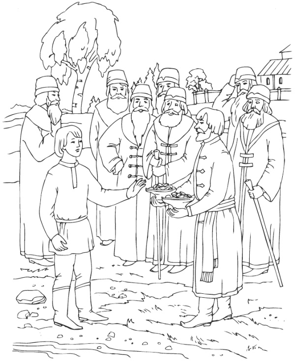 Иллюстрация к книге — О семи мудрецах и о юноше [i_006.jpg]