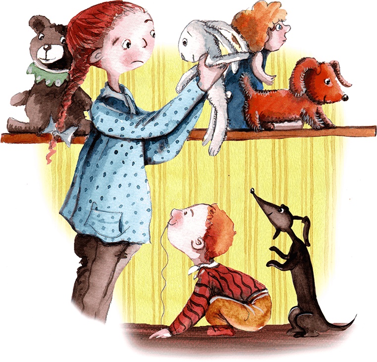 Иллюстрация к книге — Большая маленькая девочка. История двенадцатая. Осторожно, день рождения! [i_016.jpg]