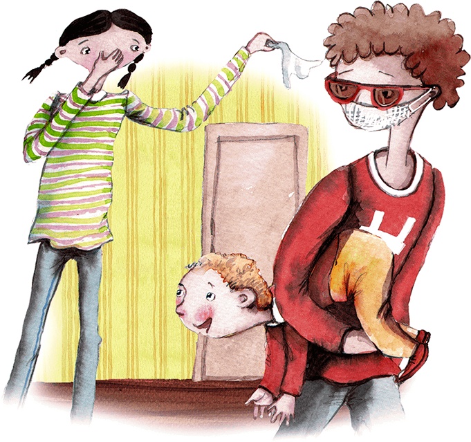 Иллюстрация к книге — Большая маленькая девочка. История двенадцатая. Осторожно, день рождения! [i_026.jpg]