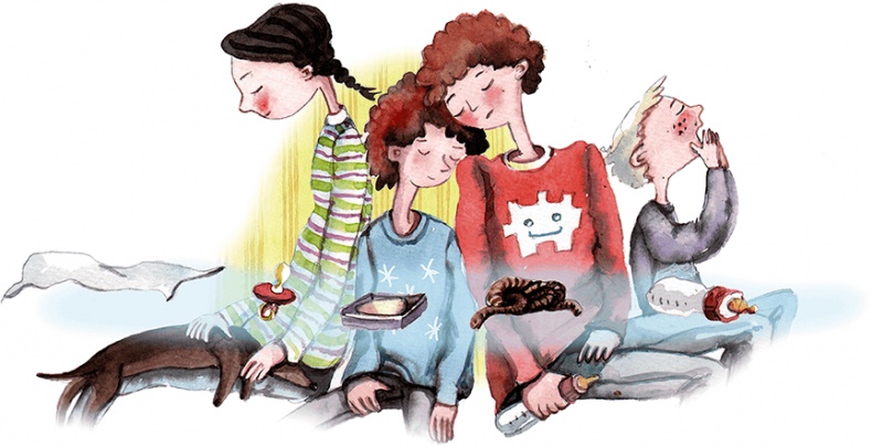 Иллюстрация к книге — Большая маленькая девочка. История двенадцатая. Осторожно, день рождения! [i_028.jpg]