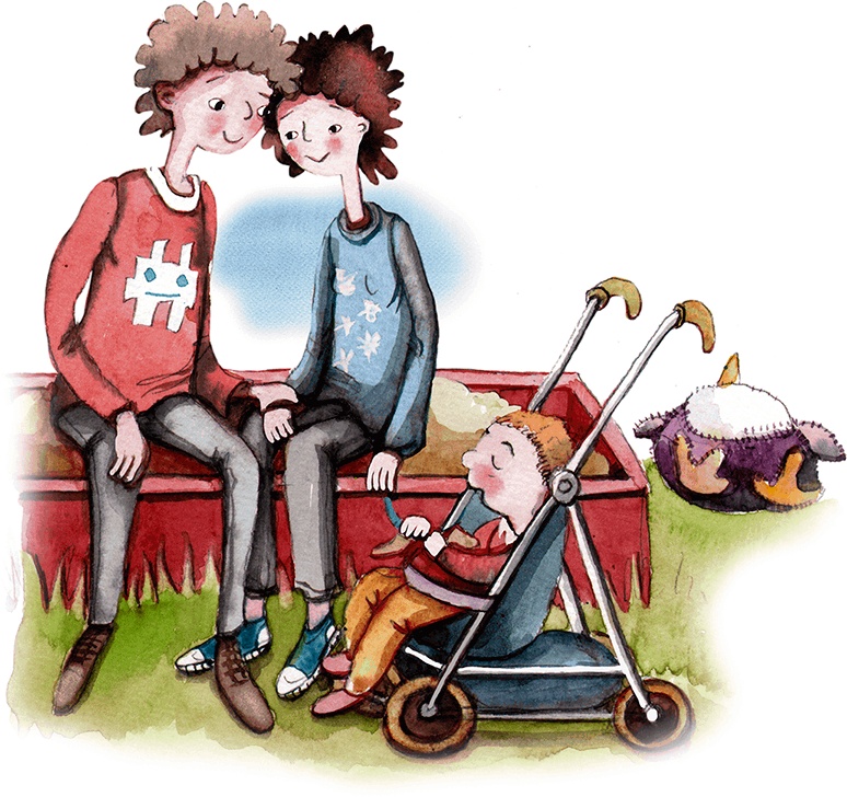 Иллюстрация к книге — Большая маленькая девочка. История двенадцатая. Осторожно, день рождения! [i_043.jpg]