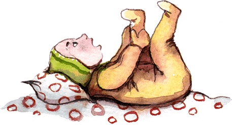 Иллюстрация к книге — Большая маленькая девочка. История двенадцатая. Осторожно, день рождения! [i_049.jpg]