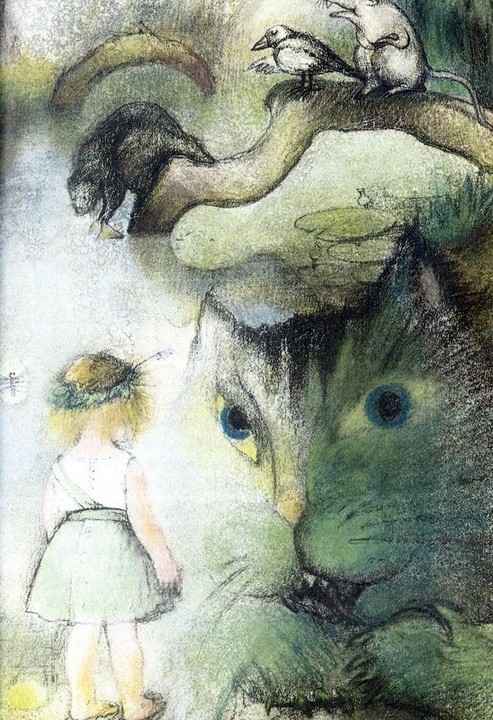 Иллюстрация к книге — Сказкоешка-Сладкоешка. Сказка о девочке, которая встретила кошку [i_003.jpg]