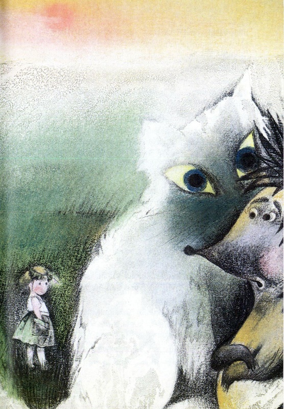 Иллюстрация к книге — Сказкоешка-Сладкоешка. Сказка о девочке, которая встретила кошку [i_004.jpg]