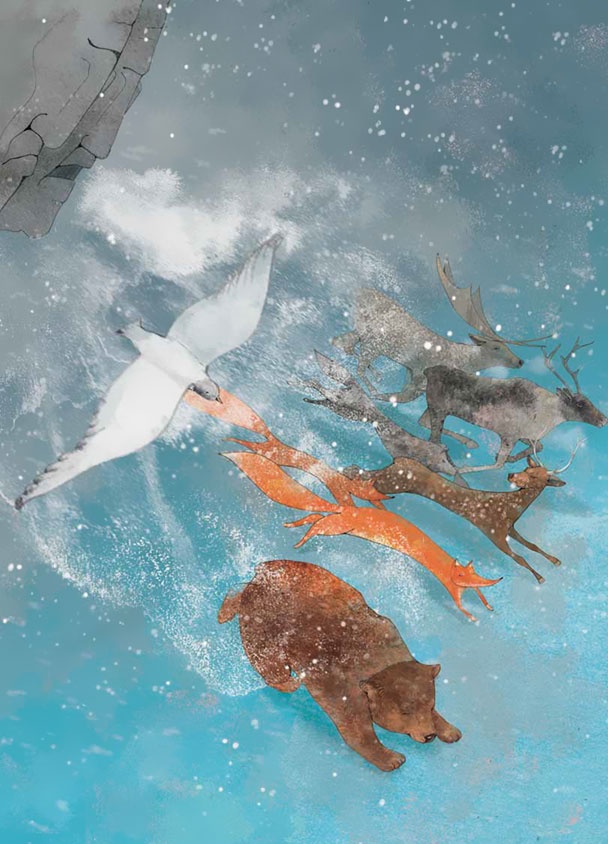 Иллюстрация к книге — Сказка о храбром богатыре Узоне и его возлюбленной Наюн. По мотивам корякской легенды [i_006.jpg]