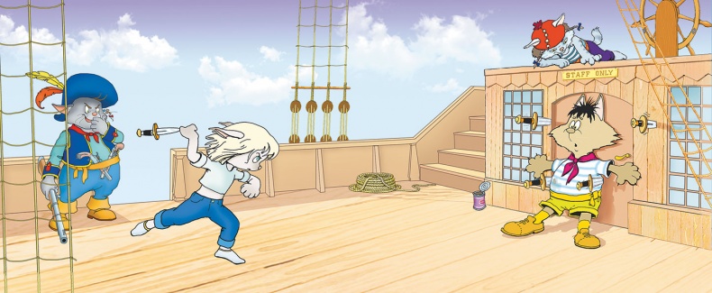 Иллюстрация к книге — Пираты Кошачьего моря. Книга 1. На абордаж! [i_063.jpg]