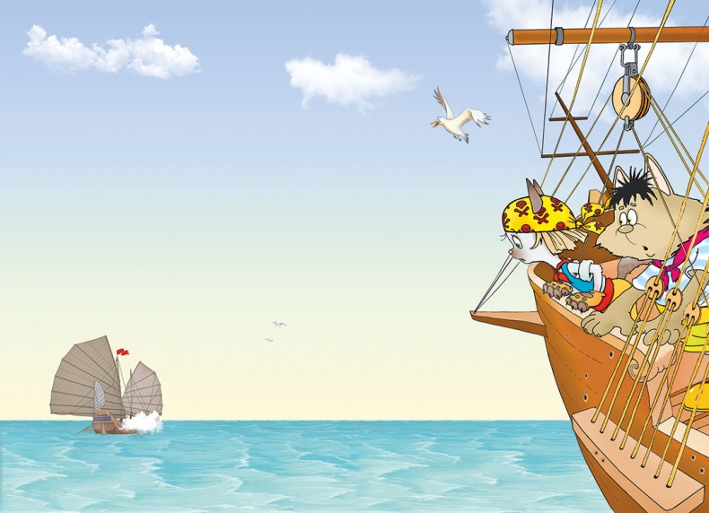 Иллюстрация к книге — Пираты Кошачьего моря. Книга 2. Остров забытых сокровищ [i_014.jpg]