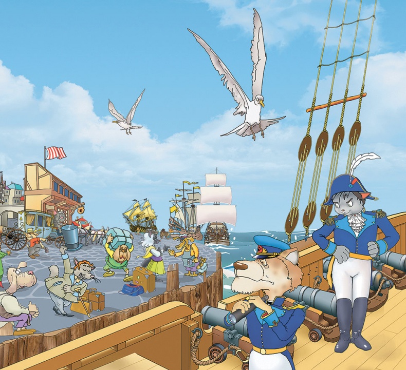 Иллюстрация к книге — Пираты Кошачьего моря. Сундук для императора [i_045.jpg]