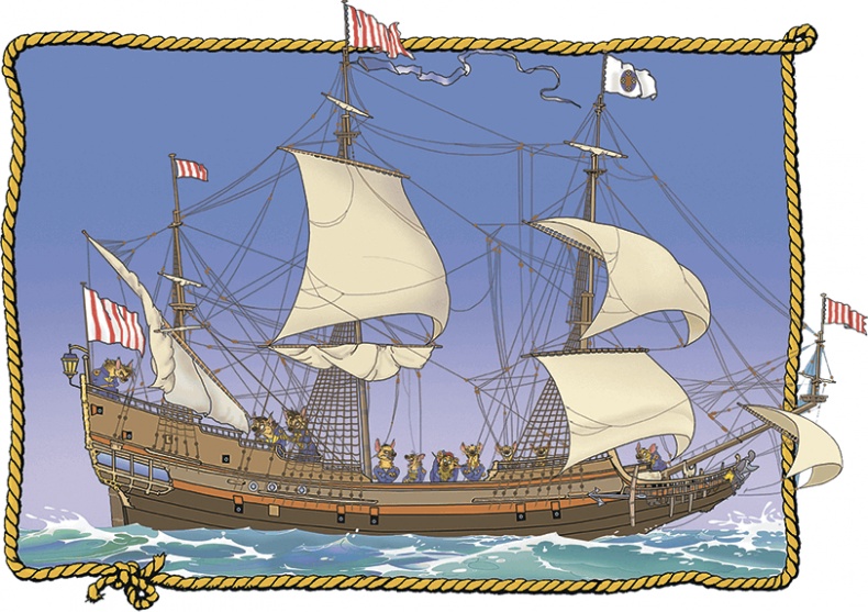 Иллюстрация к книге — Пираты Кошачьего моря. Сундук для императора [i_051.jpg]