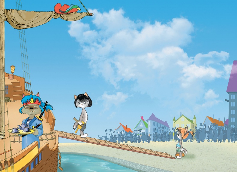 Иллюстрация к книге — Пираты Кошачьего моря. Сундук для императора [i_085.jpg]