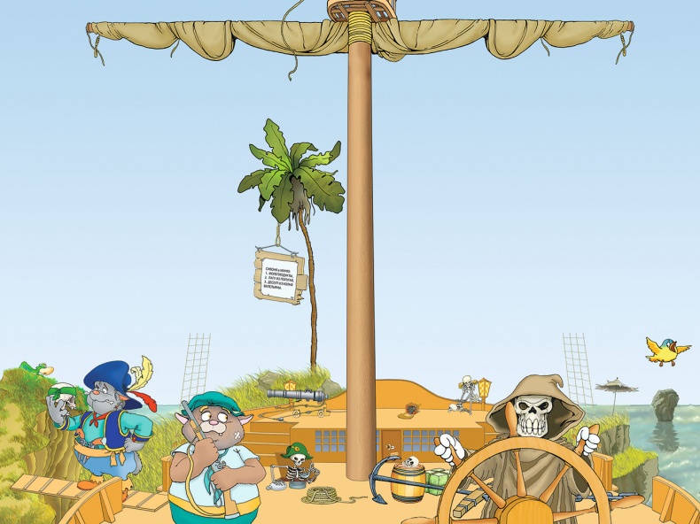 Иллюстрация к книге — Пираты Кошачьего моря. Мумия Мятежника [i_020.jpg]