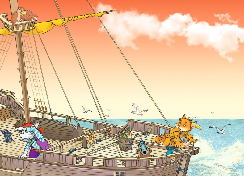 Иллюстрация к книге — Пираты Кошачьего моря. Мумия Мятежника [i_027.jpg]